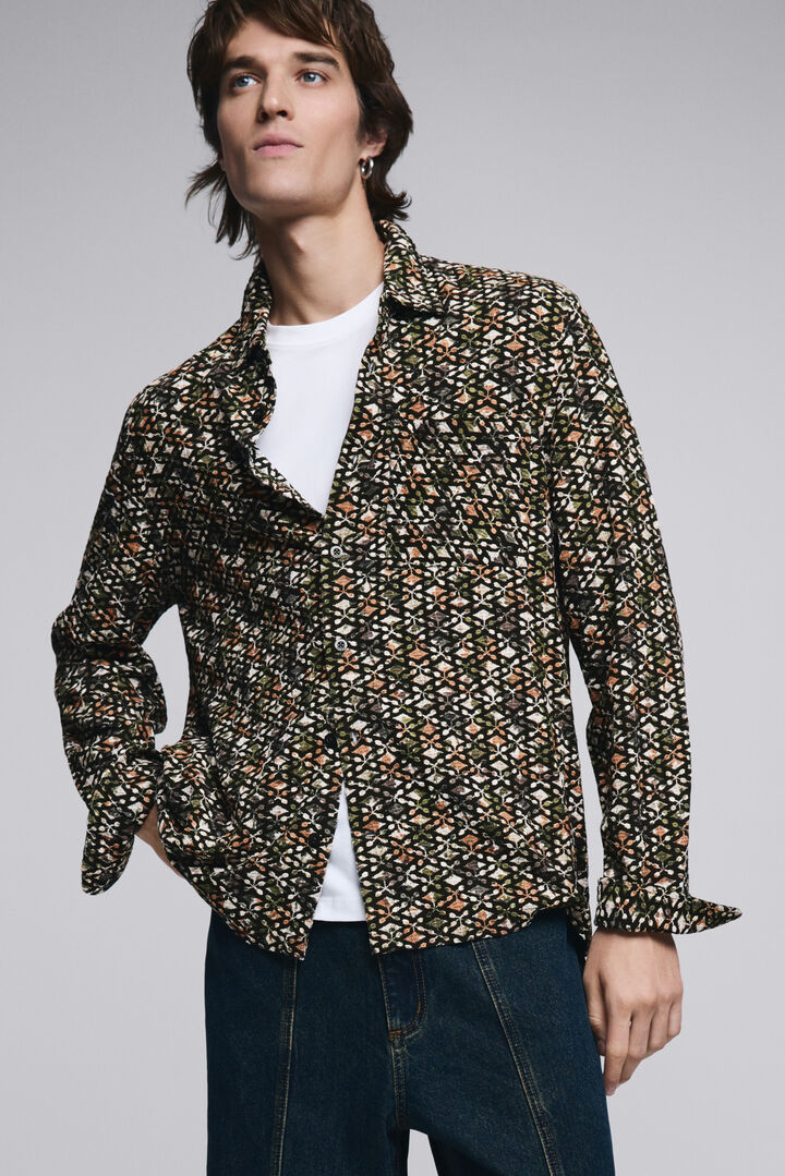 Jacquard men's shirt | Desigual