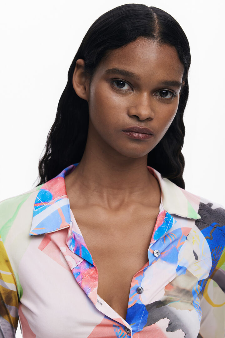 Collage overhemd met knopen | Desigual