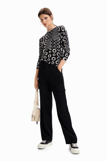 Jersey fino patch geométrico | Desigual