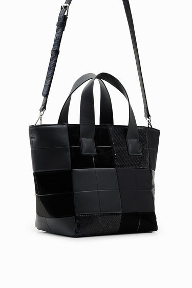 Midsize patchwork tote bag | Desigual