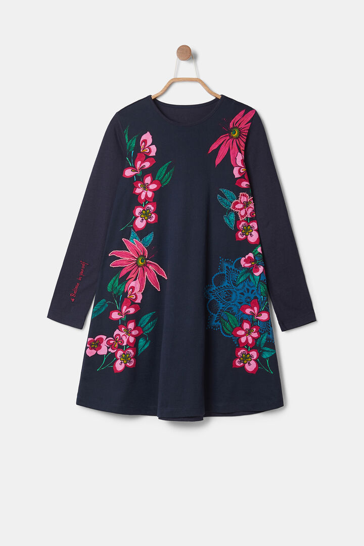 Vestido camiseiro bordado | Desigual