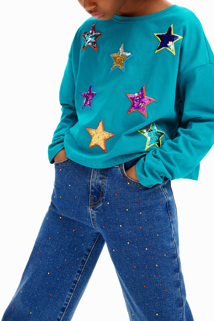 Camiseta estrellas de colores | Desigual