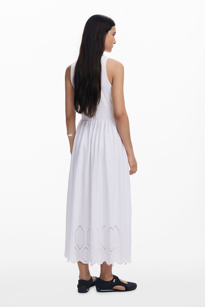 Vestido combinado midi | Desigual