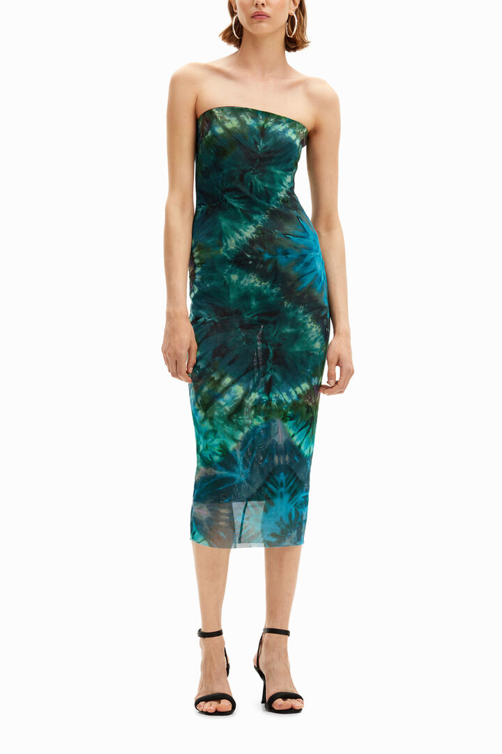 Sheath dress with cool floral print. | Desigual