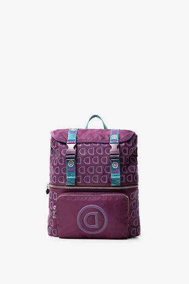 Backpack in multicolour logomania