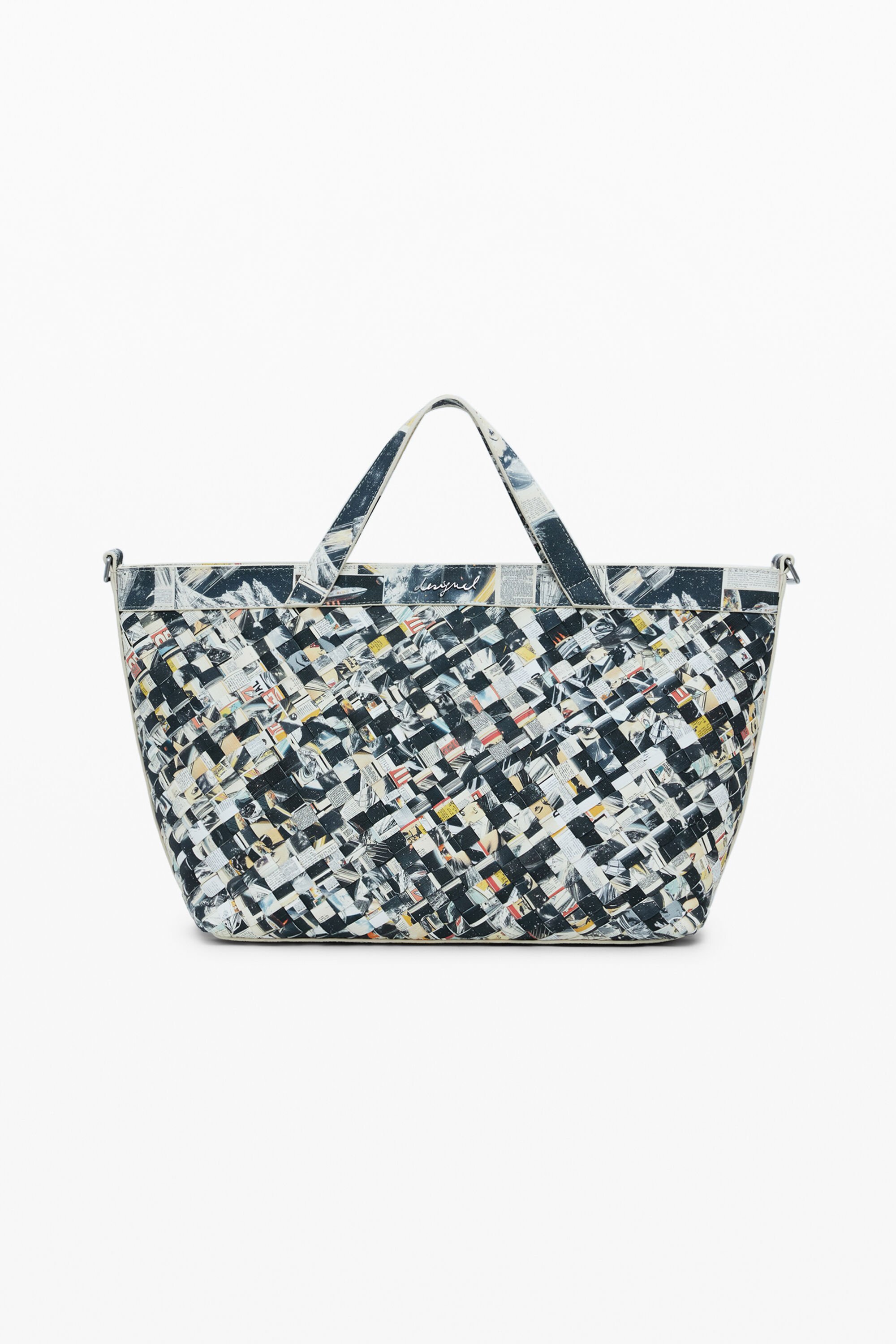 Geflochtener mittelgroßer Shopper