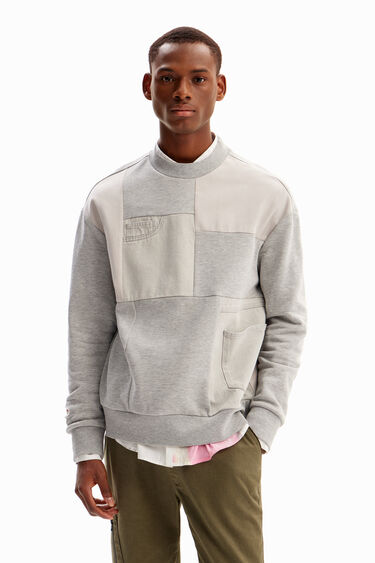 Denim patchwork sweatshirt | Desigual