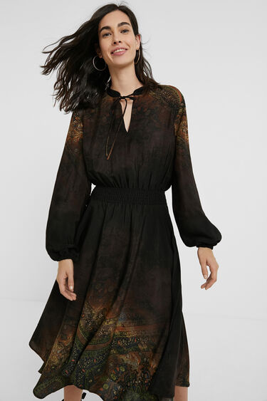 Boho midi-dress