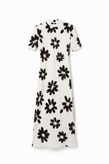 Vestit midi slim flors arty | Desigual