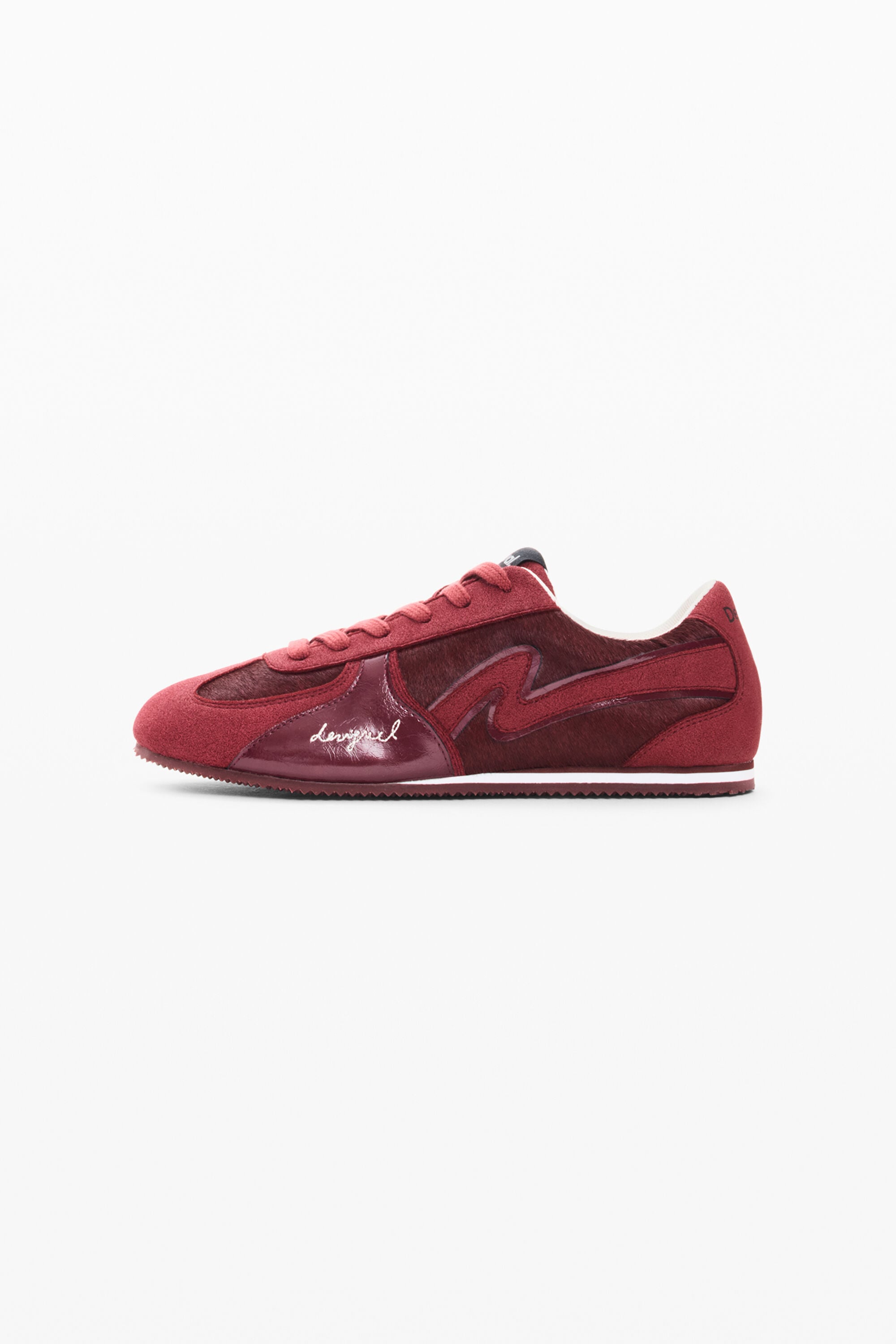 Desigual, Zapatillas 100% Piel, Mujer, Rojo
