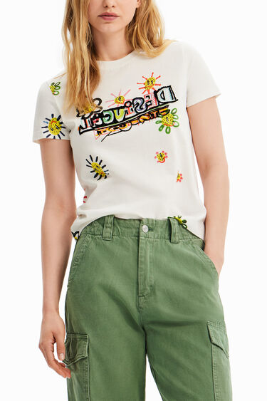 Camiseta arty flocado | Desigual