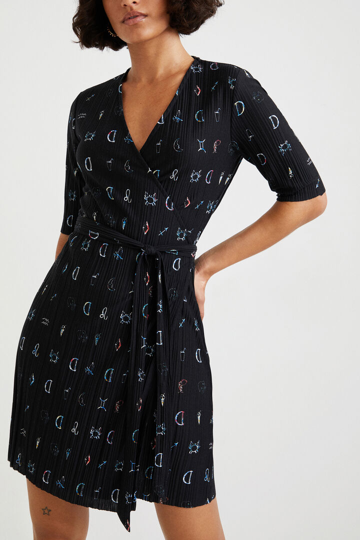 Pleated short dress | Desigual