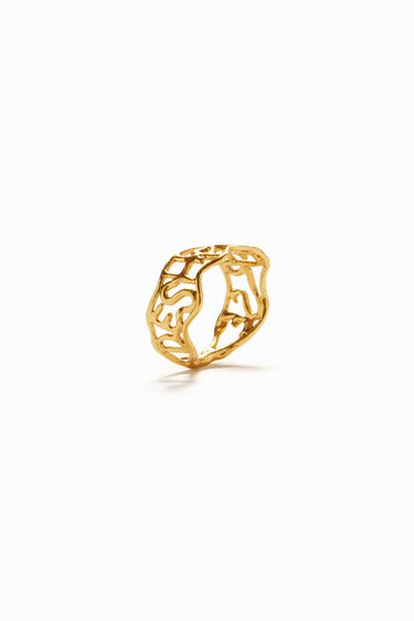 Ring Message Goldbad Zalio | Desigual