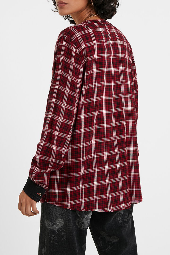 Tartan blouse embroideries | Desigual