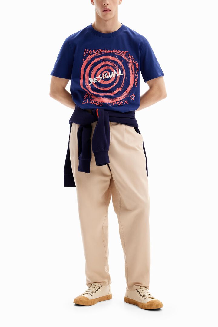 Spiral T-shirt with logo | Desigual