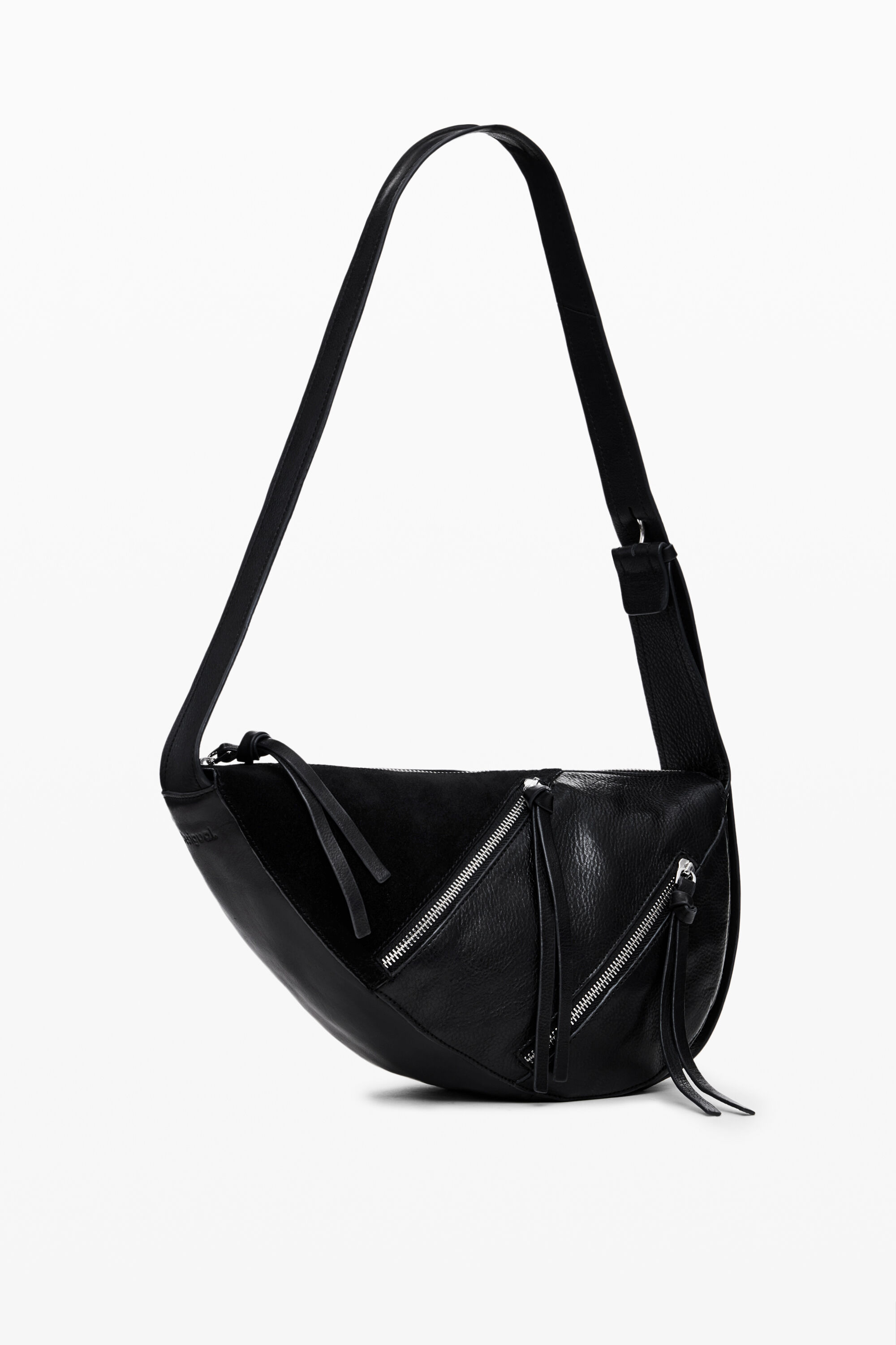 Women s Midsize zips leather bag I Desigual