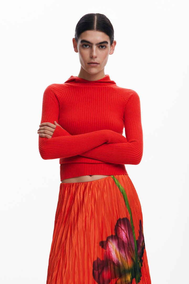 Jupe à texture florale | Desigual