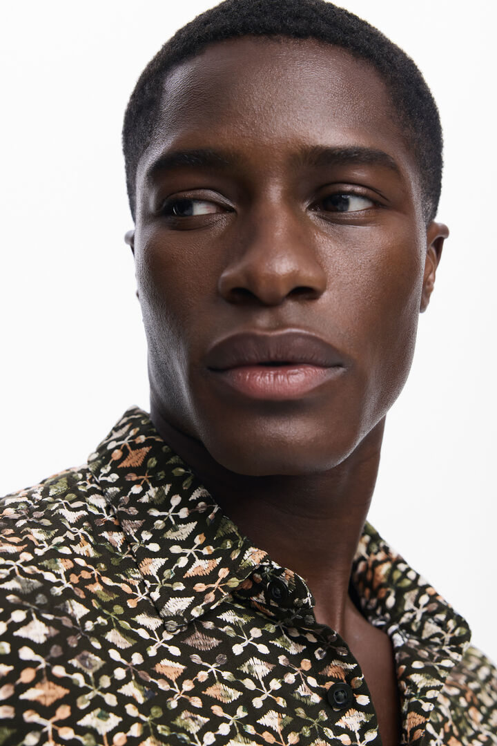 Jacquard men's shirt | Desigual