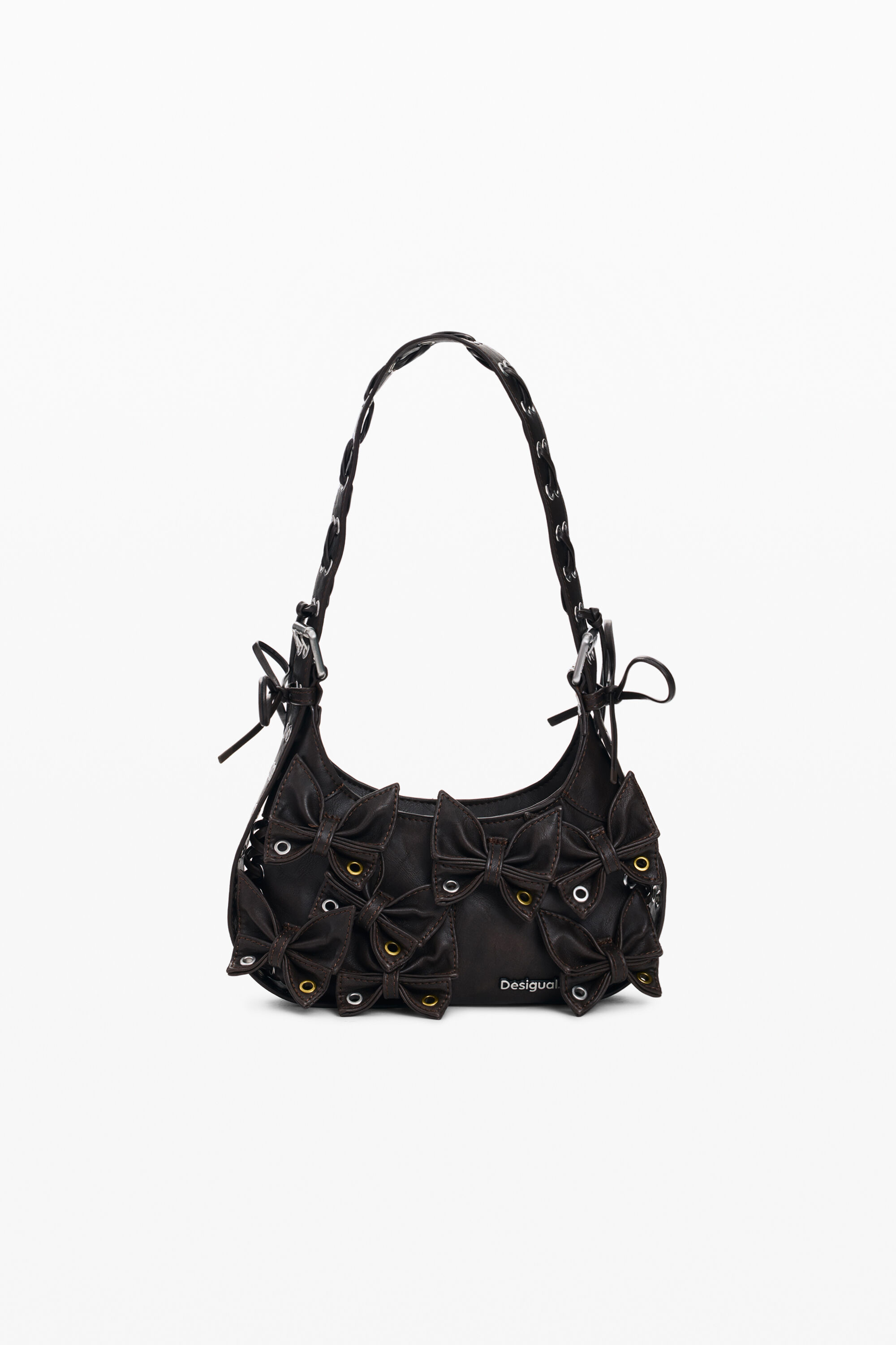 Bolso apliques mariposas pequeño - BROWN - U
