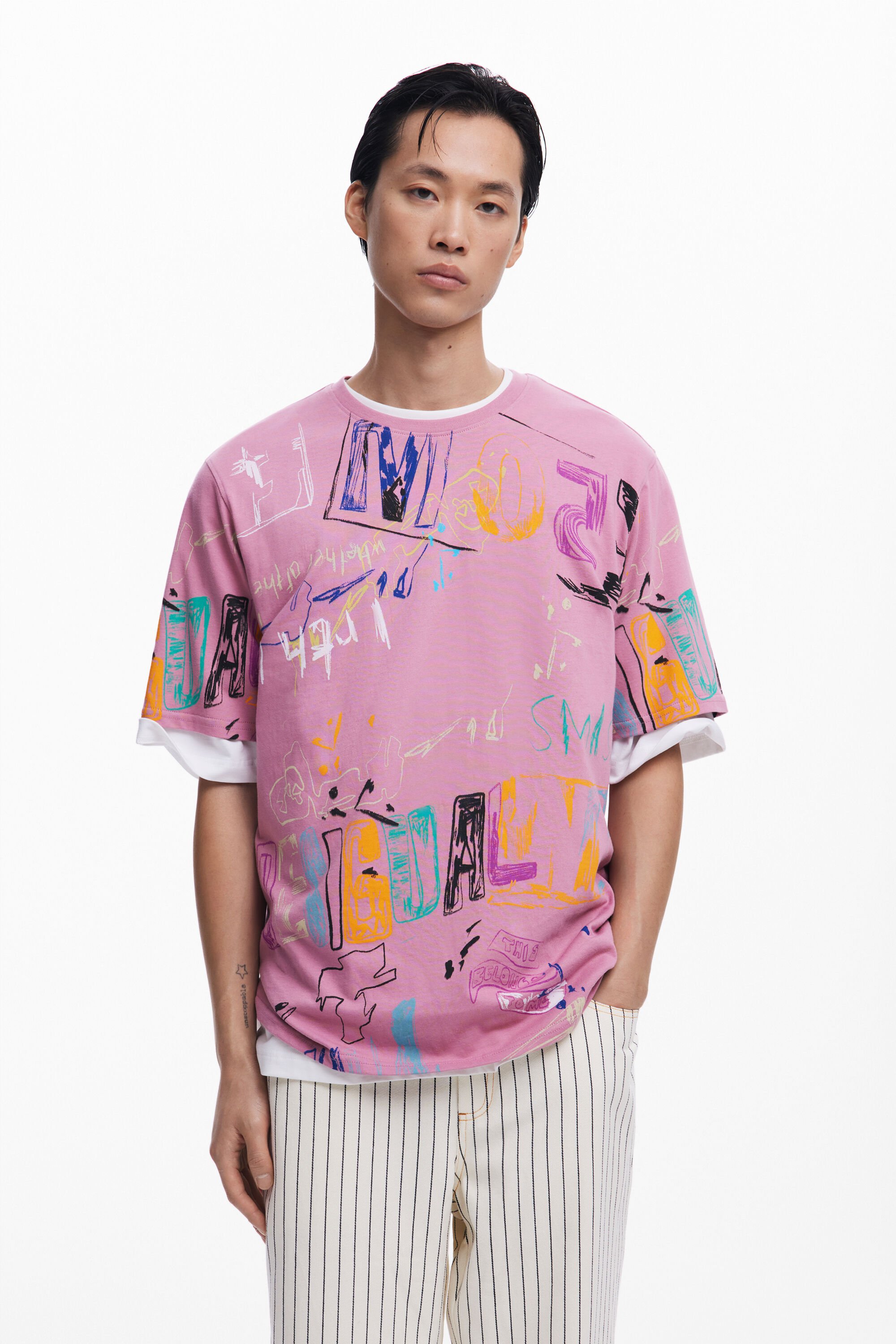 ストロークTシャツ メンズ用 I Desigual.com