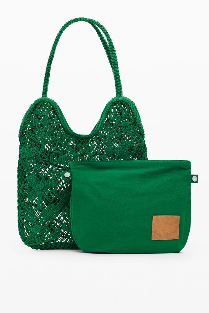 Medium crochet shoulder bag | Desigual