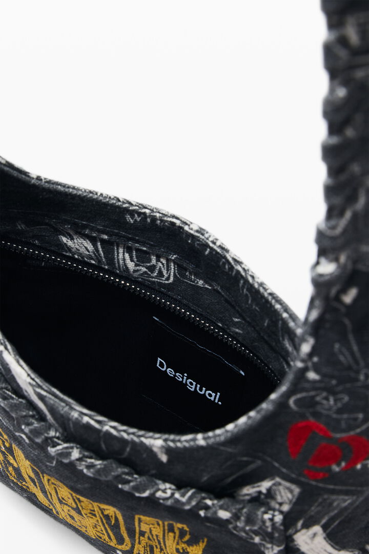 SCHWARZE STOFFTASCHE | Desigual