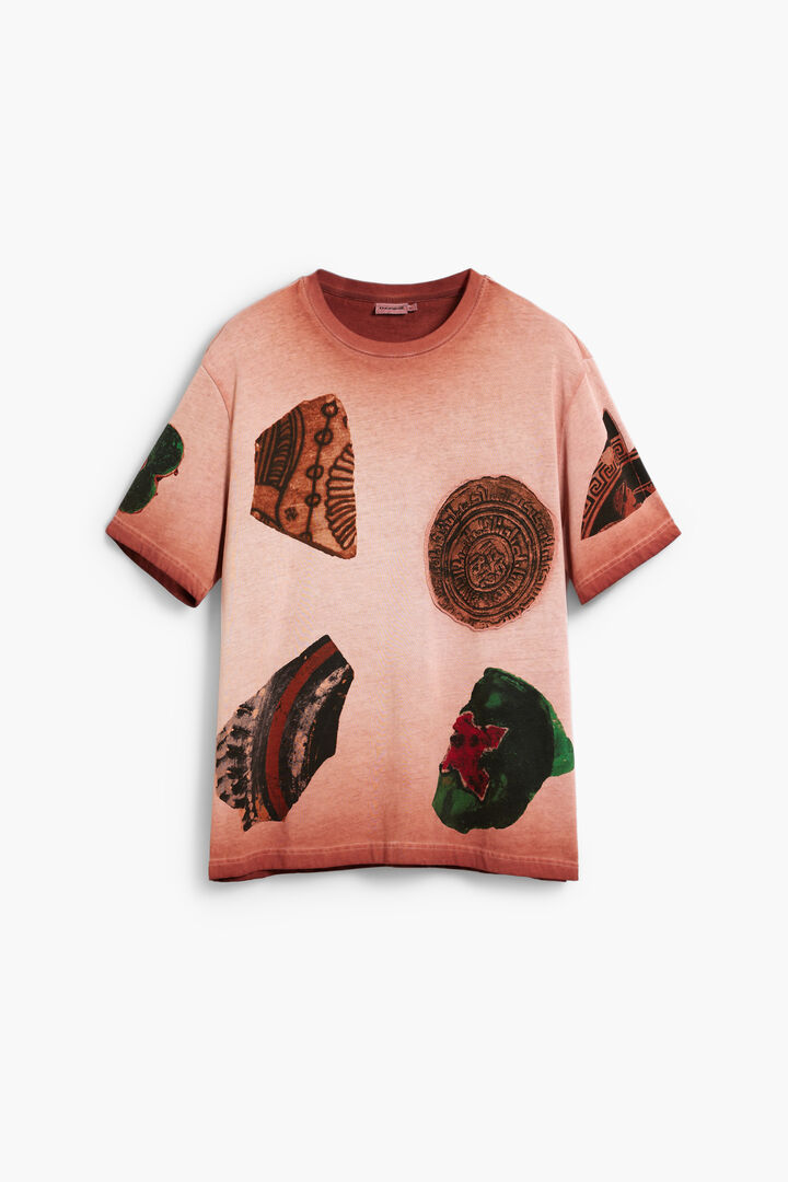 T-shirt met korte mouwen en patchwork | Desigual