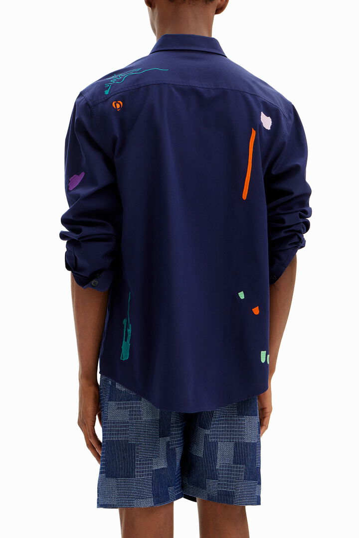 Linen patches shirt | Desigual