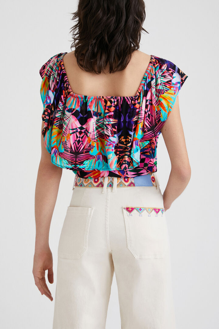 Body géométrique à col bateau | Desigual