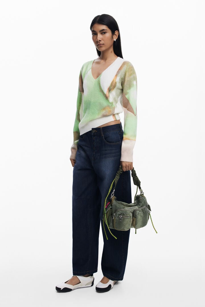 Mittelgroße Tasche mit mehreren Fächern | Desigual