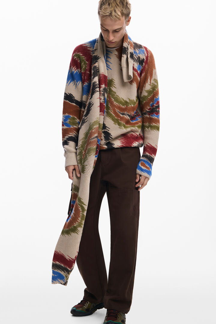 Abstract paisley sweater | Desigual