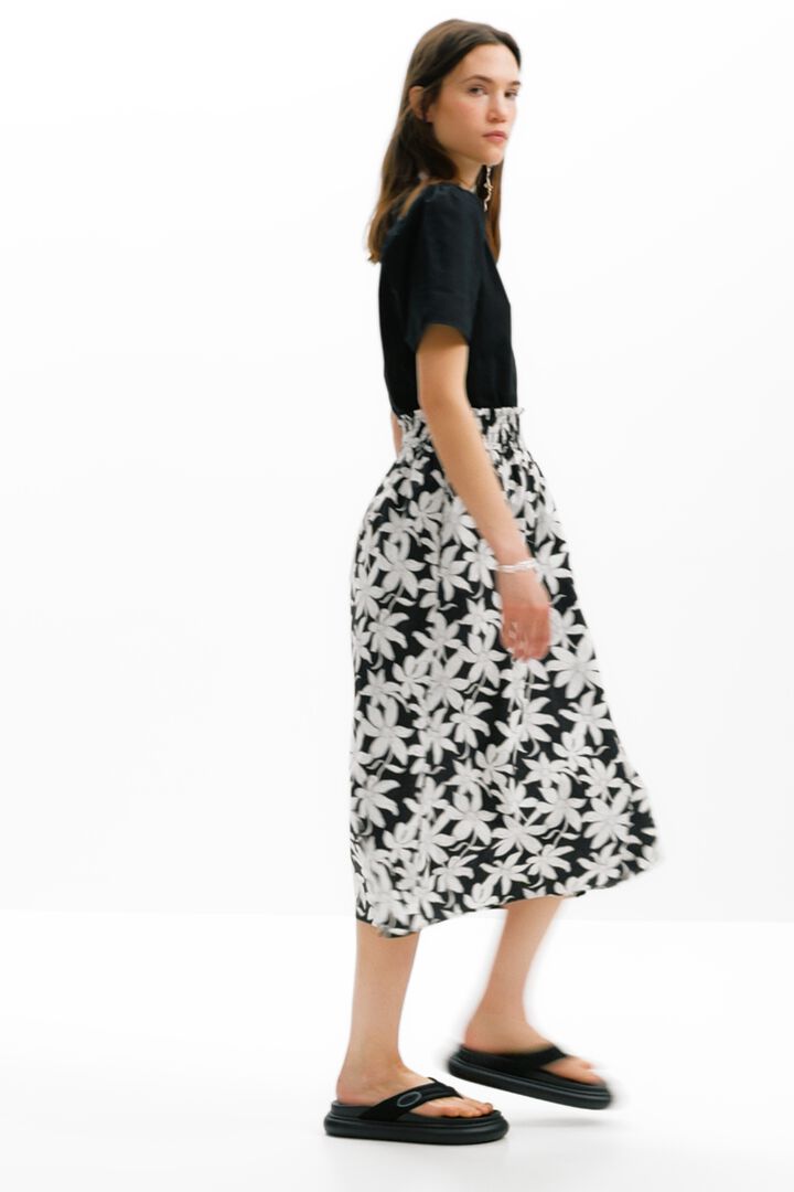 Abito midi floreale combinato | Desigual