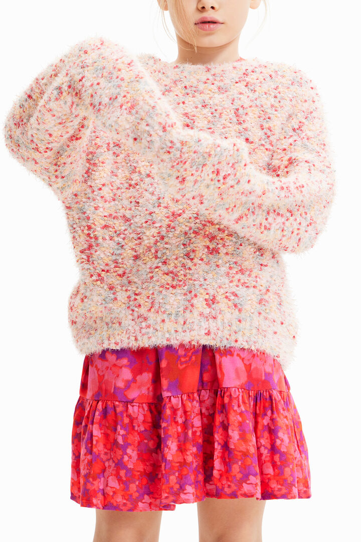 Bouclé texture pullover | Desigual