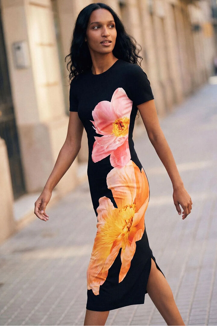 Vestit llarg de flors