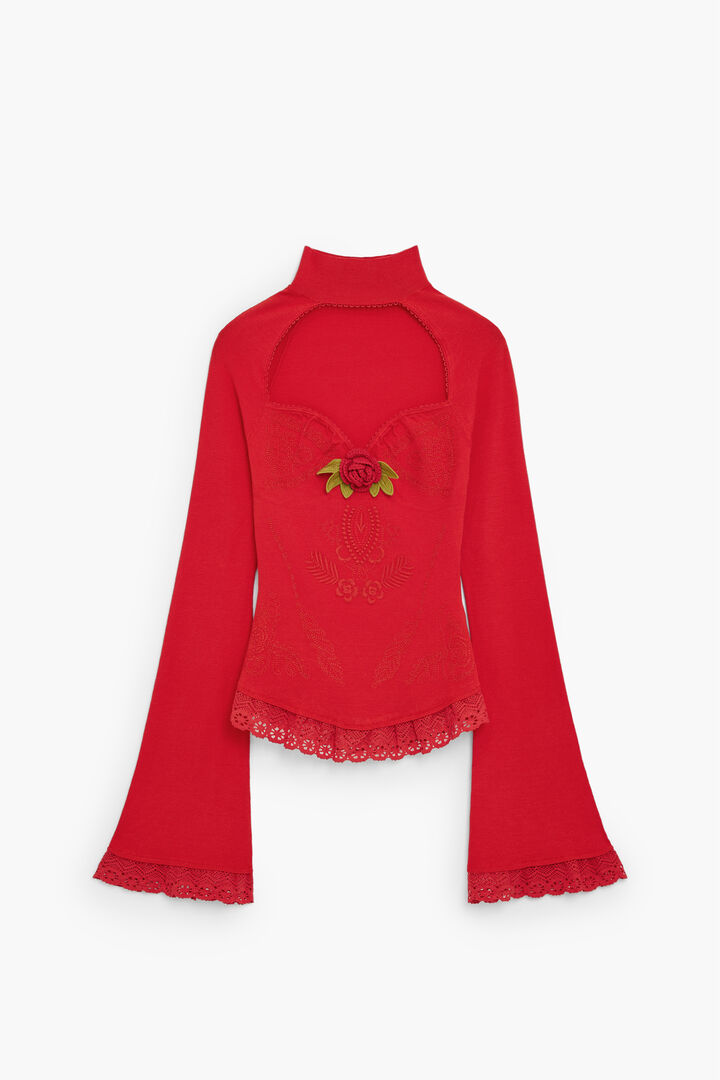 jersey escote coraz&oacute;n