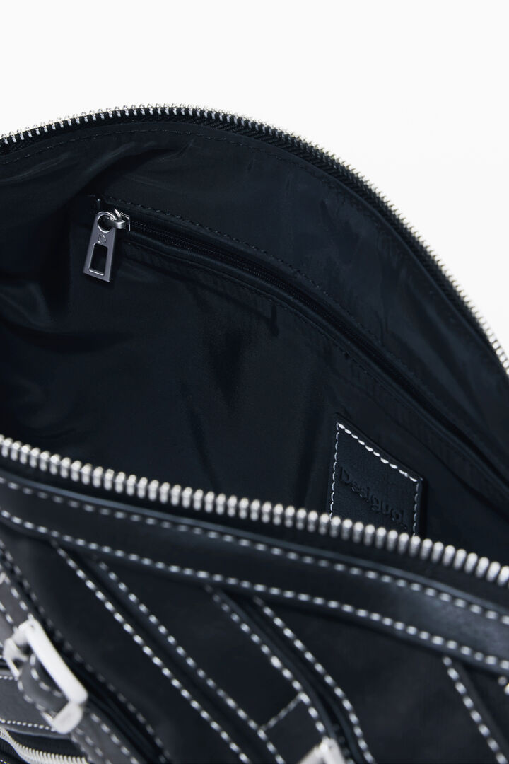 Bolso efecto piel hebillas pequeño | Desigual