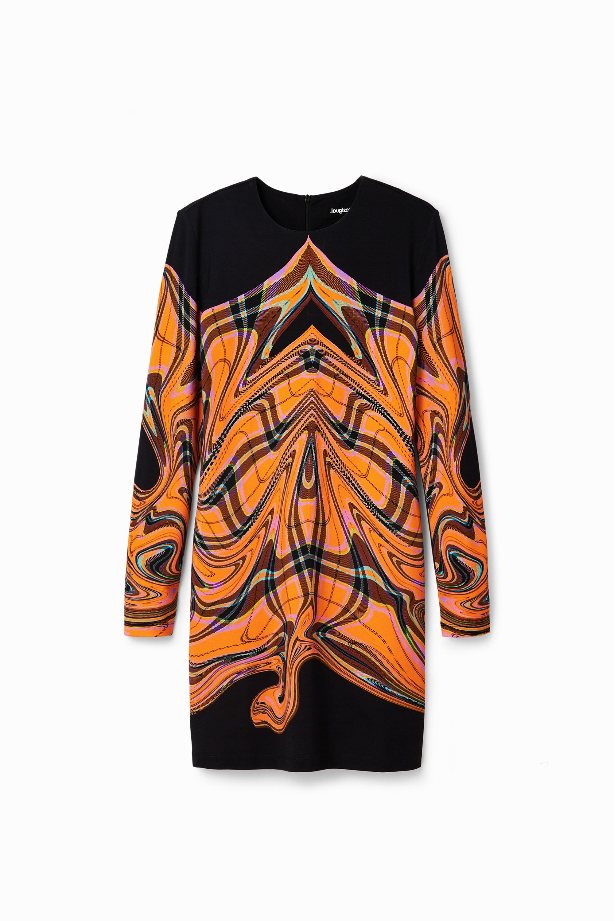Maria Escote slim short dress - ORANGE - S