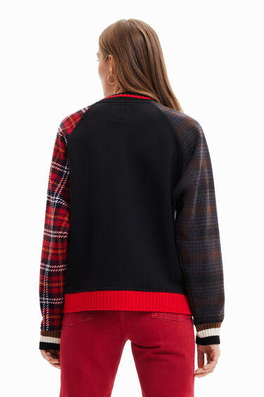 Tartan wool sweatshirt | Desigual