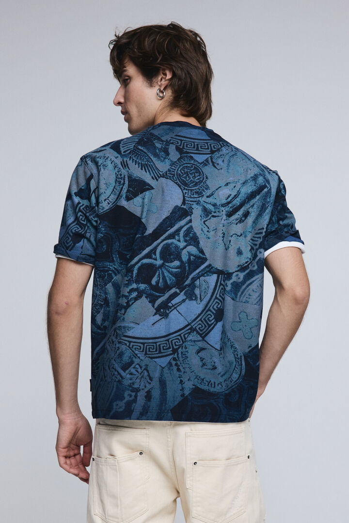 Short-sleeve mosaic T-shirt | Desigual