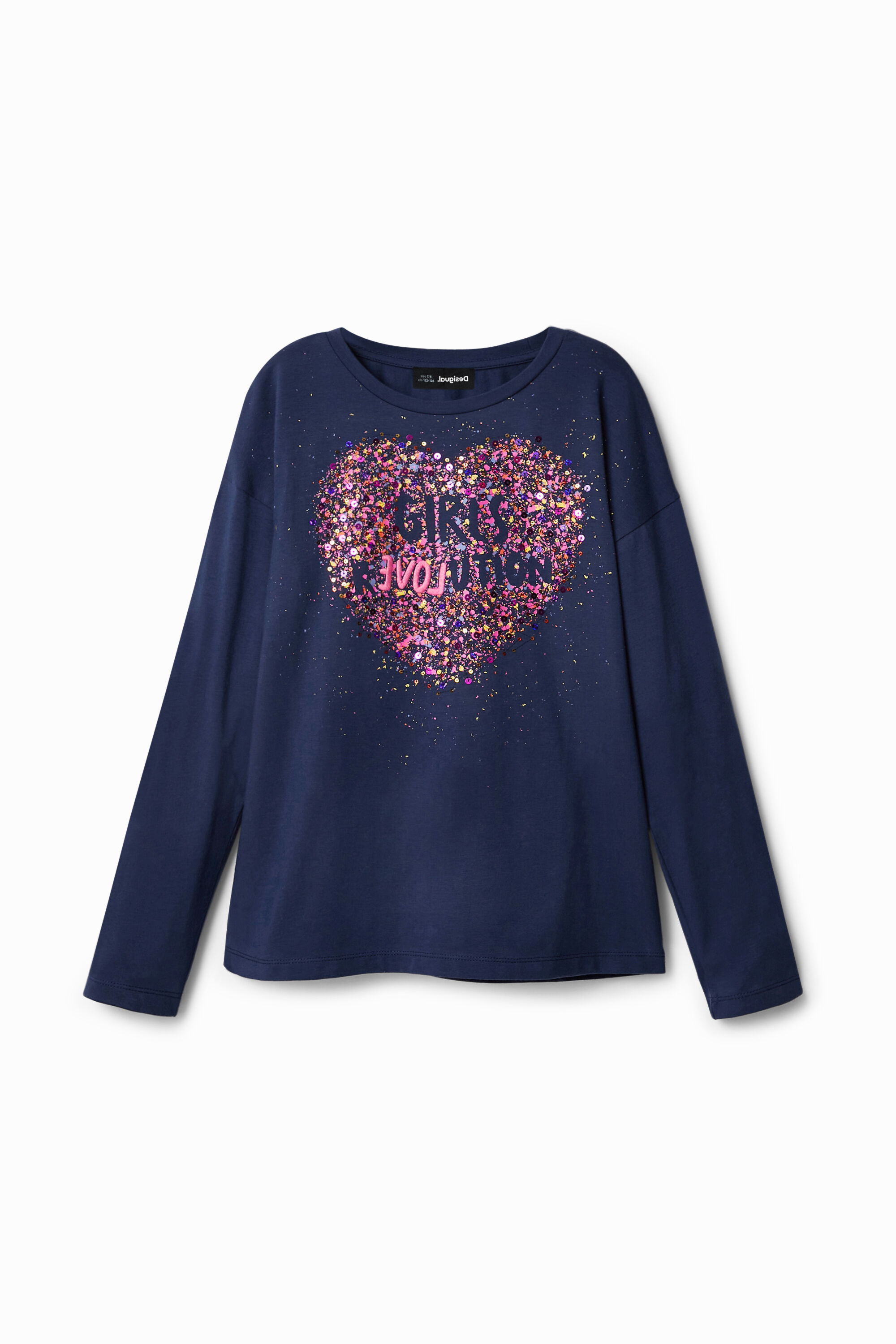 Paillettenshirt Farbspritzer