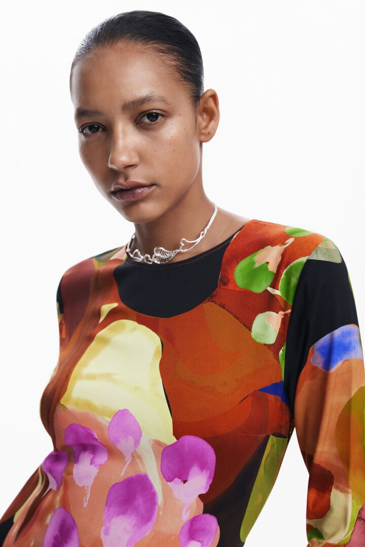 Printed midi dress M. Christian Lacroix | Desigual
