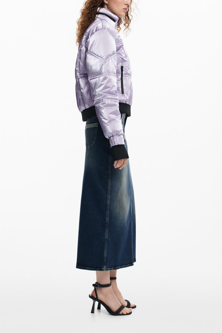 Abrigo acolchado metalizado | Desigual