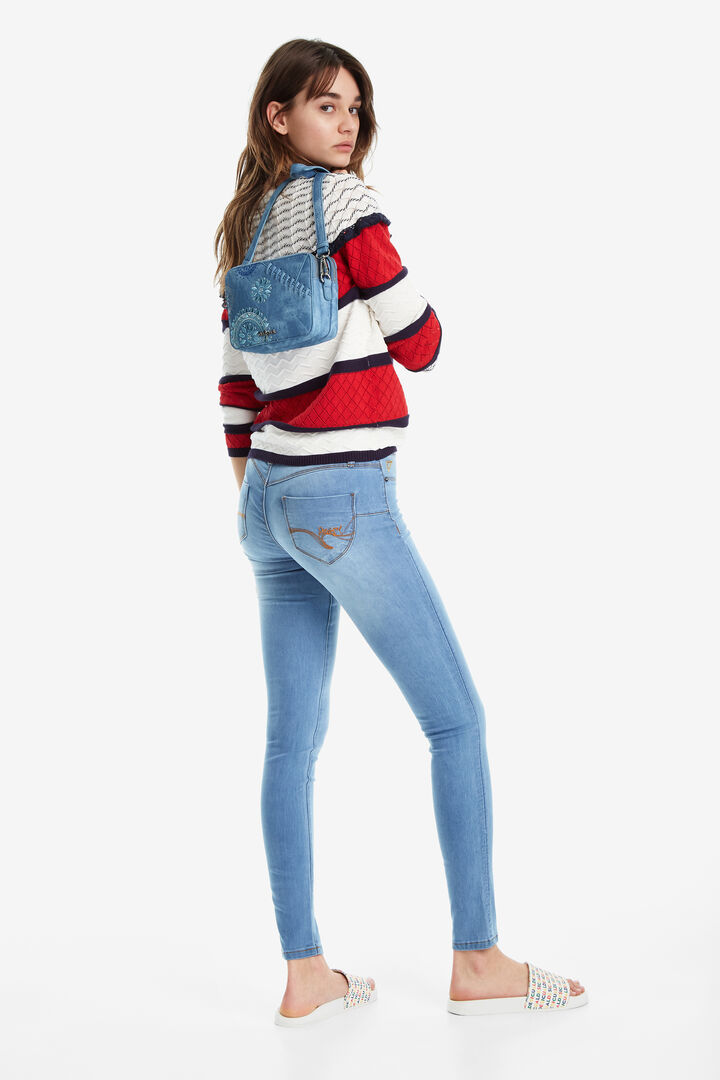 Denim Patch Messenger Bag Edson | Desigual
