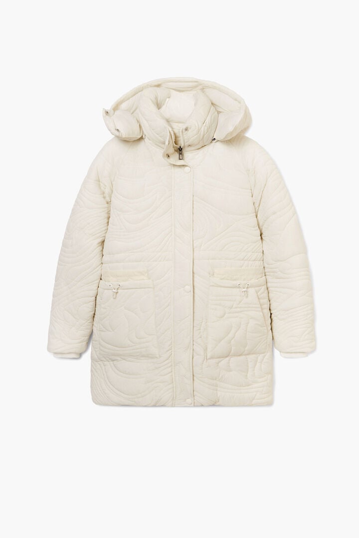 Abrigo acolchado textura | Desigual