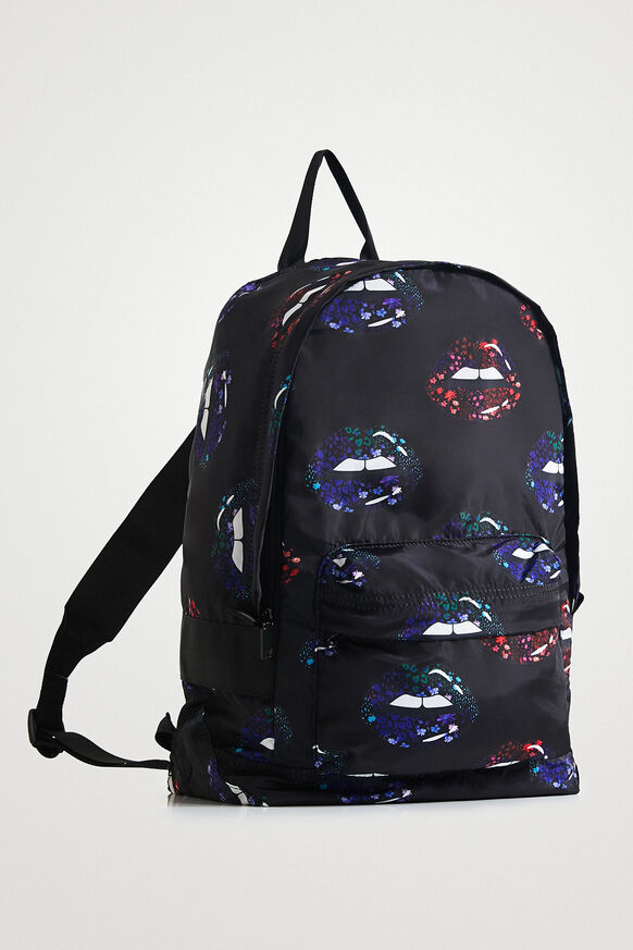 Foldable lips backpack | Desigual