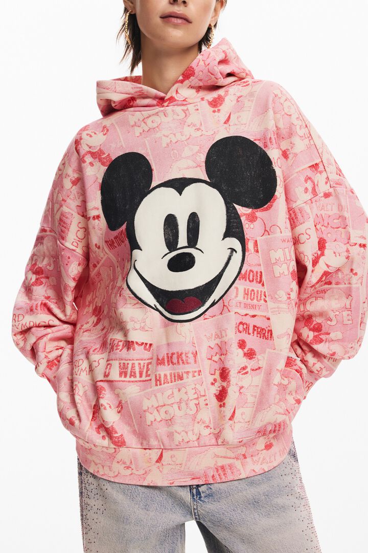 Mickey Mouse hoodie with drawstring | Desigual
