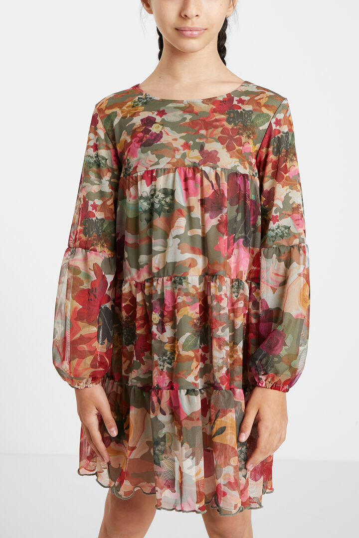 Dress flounces camoflower | Desigual