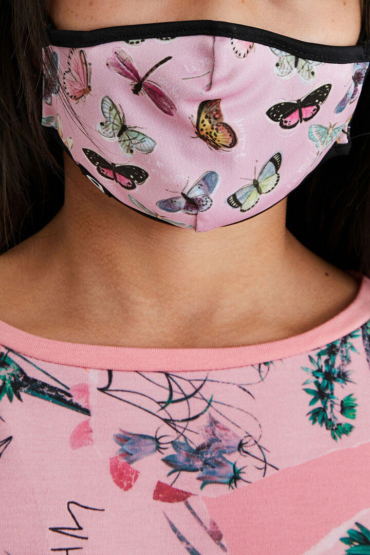 Mascherina farfalle + custodia | Desigual