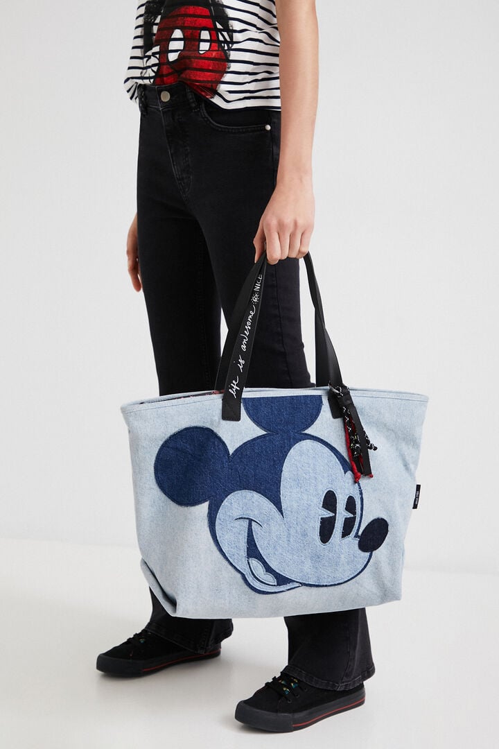 ミッキーマウスパッチワーク トートバッグ | Desigual