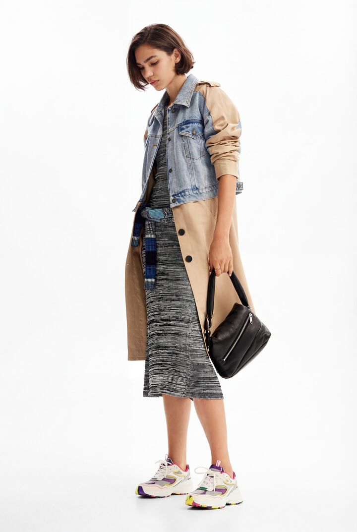 Hybrid denim trench coat | Desigual